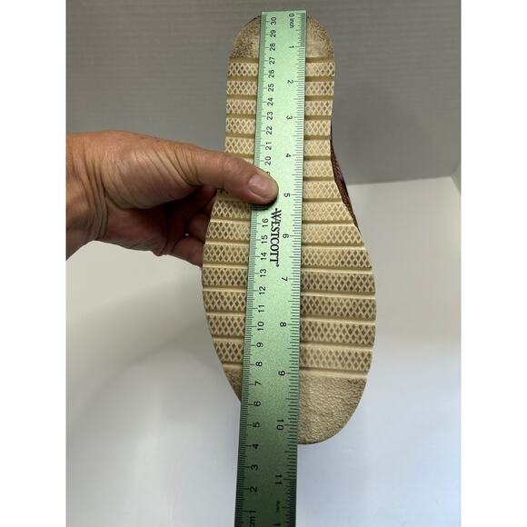 Handmade Mexico Leather Floral Huarache Shoes Women's Size 10 - Picture 10 of 10